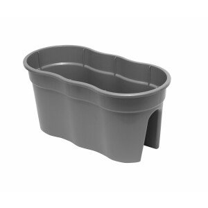 KHW 35202 Blumentopf Flowerclip, XL, 2-er Set, grau