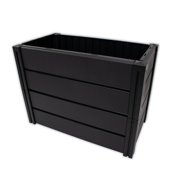 KHW | Hochwertiges Hochbeet | Demeter M | schmal | platzsparend | 82 × 44 × 61 cm - 196 Liter | ideal für Urbane Gärten | nachhaltiges Gärtnern | fördert gesunde Ernten | Made in Germany