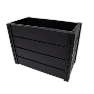 KHW | Hochwertiges Hochbeet | Demeter M | schmal | platzsparend | 82 × 44 × 61 cm - 196 Liter | ideal für Urbane Gärten | nachhaltiges Gärtnern | fördert gesunde Ernten | Made in Germany