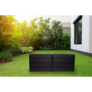 KHW | Hochwertiges Hochbeet | Demeter XL | schmal | platzsparend | 158 × 44 × 61 cm - 392 Liter | ideal für Urbane Gärten | nachhaltiges Gärtnern | fördert gesunde Ernten | Made in Germany