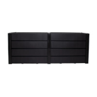 KHW | Hochwertiges Hochbeet | Demeter XL | schmal | platzsparend | 158 × 44 × 61 cm - 392 Liter | ideal für Urbane Gärten | nachhaltiges Gärtnern | fördert gesunde Ernten | Made in Germany
