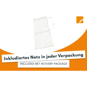 Steinbach | Filter Balls | 1400 g | Reinigende Filterbälle für Pools | Kompatibel mit allen handelsüblichen Sandfilteranlagen | inkl. Filternetz