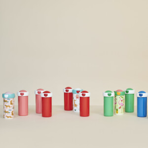 Mepal - Verschlussbecher Campus - Trinkbecher Little Dutch - Auslaufsicherer Wasserflasche für Kinder - Wiederverwendbarer Becher - BPA-frei & Spülmaschinenfest - 300 ml - Little Farm