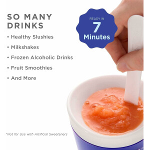 Zoku Slush & Shake Maker 235 ml | Slushie- & Shakebereiter für gefrorene Desserts | schnelle Zubereitung in 7 Minuten | kompakt & leicht zu reinigen | lila