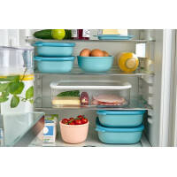Mepal - Multi Bowl Cirqula Rectangular - Vorratsdose mit Deckel - Geeignet als Luftdichte Aufbewahrungsbox für den Kühlschrank, Mikrowellengeschirr & als Frischhaltedosen - 2000 ml - Nordic Black