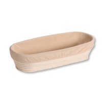 KESPER | Gärkörbchen Set Oval mit Teigschaber, Material: Rattan, Textilfutter (abnehmbar), Maße: 28 & 35 x 15 x 8 cm Höhe | für ca. 1 bis 3 Pfund Teig | so gelingt leckeres Brot mit perfekter Kruste