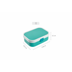 Mepal Brotdose Kinder - Bento Box Kinder - Brotdose Kinder mit Fächern & Gabel - Meal Prep Box mit Clip-Verschluss - BPA-frei & Spülmaschinenfest - 750 ml - Wild Horse