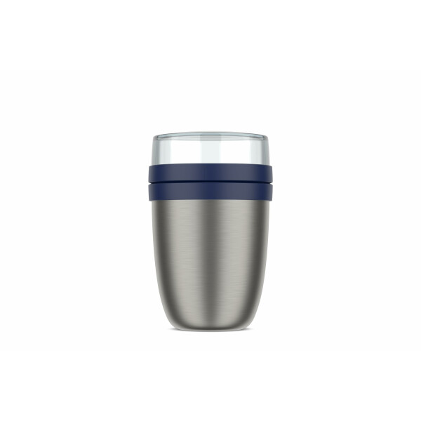 Mepal - Thermobehälter Ellipse - Thermo Lunchpot - Praktischer Joghurtbecher & Suppenbecher zum Mitnehmen - 6-8 Stunden heiß & 12 Stunden kalt - 500 + 200 ml - Vivid blue