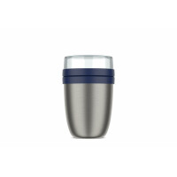 Mepal - Thermobehälter Ellipse - Thermo Lunchpot - Praktischer Joghurtbecher & Suppenbecher zum Mitnehmen - 6-8 Stunden heiß & 12 Stunden kalt - 500 + 200 ml - Vivid blue