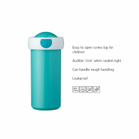 Mepal - Verschlussbecher Campus - Trinkbecher - Auslaufsicherer Wasserflasche für Kinder - Wiederverwendbarer Becher - BPA-frei & Spülmaschinenfest - 300 ml - Frozen 2
