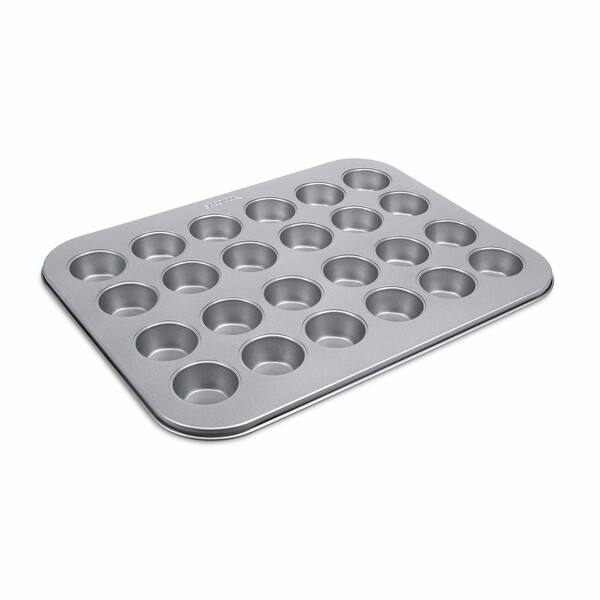 Städter We Love Baking Backform Muffin - Mini, Metall, Silber, 35 x 27 cm