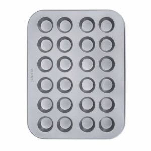 Städter We Love Baking Backform Muffin - Mini, Metall, Silber, 35 x 27 cm