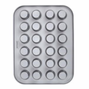 Städter We Love Baking Backform Muffin - Mini, Metall, Silber, 35 x 27 cm