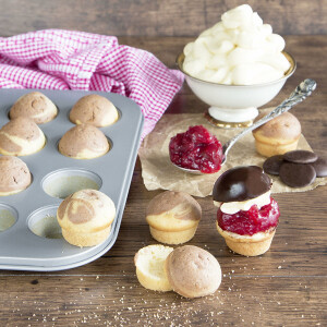 Städter We Love Baking Backform Muffin - Mini, Metall, Silber, 35 x 27 cm
