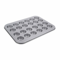 Städter We Love Baking Backform Muffin - Mini, Metall, Silber, 35 x 27 cm