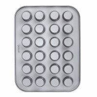 Städter We Love Baking Backform Muffin - Mini, Metall, Silber, 35 x 27 cm