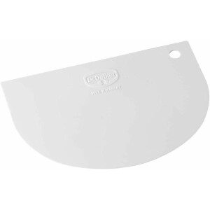 Dr. Oetker Teigschaberkarte, Teigspachtel aus Kunststoff, hochwertiger Teigschneider, Schaber zum Glattstreichen von Teig - flexibles Material (Maße ca.: 12 cm x 7,5 cm), Menge: 1 Stück