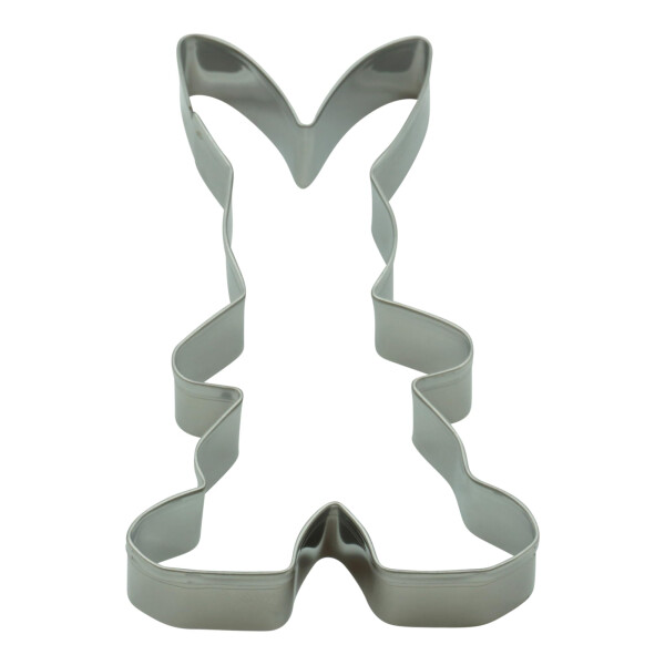 BekkiB - Ausstecher "Hase" - ca. 10 x 5,5 cm - Spülmaschinengeeignete Ausstechform aus Edelstahl - Zum Backen von Plätzchen und Lebkuchen - 8396