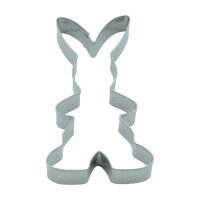 BekkiB - Ausstecher "Hase" - ca. 10 x 5,5 cm - Spülmaschinengeeignete Ausstechform aus Edelstahl - Zum Backen von Plätzchen und Lebkuchen - 8396