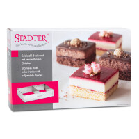 Städter Edelstahl Backrand mit verstellbarem Einteiler 882041