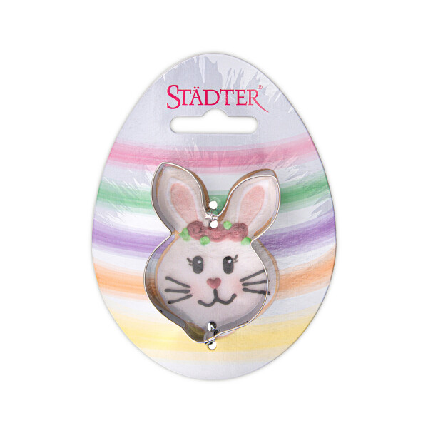 Städter - Premium Ausstechform - Hasegesicht 6,5 cm - Einzigartiger Ausstecher - Perfekt für Kreative Backkreationen für Ostern