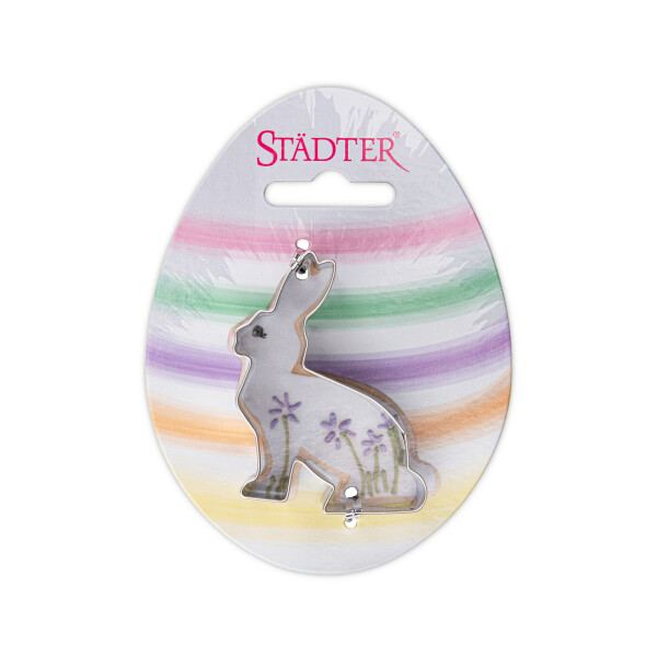Städter - Premium Ausstechform - Hase sitzend 6 cm - Einzigartiger Ausstecher - Perfekt für Kreative Backkreationen für Ostern