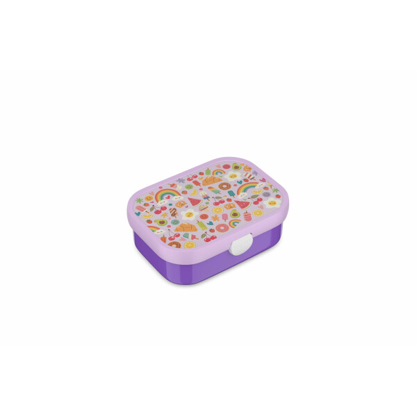 Mepal - Lunchbox Campus - Bento Lunchbox für Kinder - Brotdose mit Bento-Fach & Gabel - Meal Prep Box mit Clip-Verschluss - BPA-frei & Spülmaschinenfest - 750 ml - Food Fest