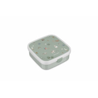 Mepal - Bento Brotdose Groß Campus Little Dutch - Bento Lunchbox für Kinder - Inklusive 2 auslaufsicheren Bento Fächern & Gabel - Bento-Fach ist mikrowellengeeignet - 2x 200 + 1250 ml - Little Farm