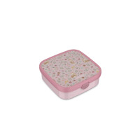 Mepal - Bento Brotdose Groß Campus Little Dutch - Bento Lunchbox für Kinder - Inklusive 2 auslaufsicheren Bento Fächern & Gabel - Bento-Fach ist mikrowellengeeignet - 2x 200 + 1250 ml - Fairy Garden