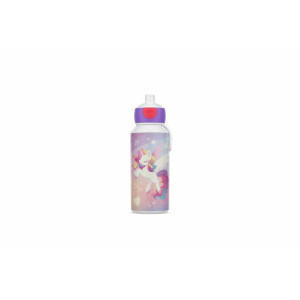 Mepal - Trinkflasche Pop-up Campus - Wasserflasche - Auslaufsichere Flasche für die Schule - Wiederverwendbar - BPA-frei & Spülmaschinenfest - 400 ml - Unicorn Glow