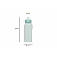 Mepal - Trinkflasche Pop-up Campus - Wasserflasche - Auslaufsichere Flasche für die Schule - Wiederverwendbar - BPA-frei & Spülmaschinenfest - 400 ml - Unicorn Glow