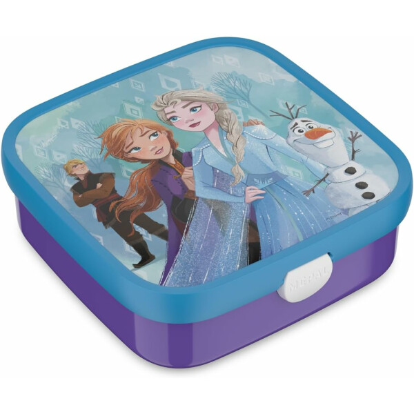 Mepal - Bento Brotdose Groß Campus - Bento Lunchbox für Kinder - Inklusive 2 auslaufsicheren Bento Fächern & Gabel - Bento-Fach ist mikrowellengeeignet - 2x 200 + 1250 ml - Frozen 2