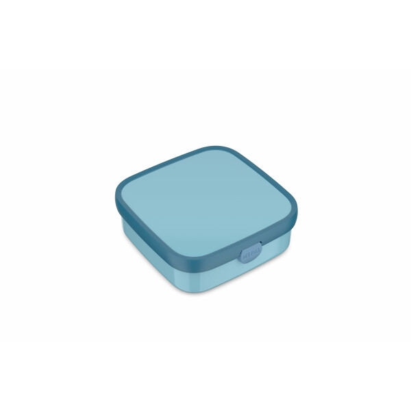 Mepal - Bento Brotdose Groß Campus - Bento Lunchbox für Kinder - Inklusive 2 auslaufsicheren Bento Fächern & Gabel - Bento-Fach ist mikrowellengeeignet - 2x 200 + 1250 ml - Cool blue