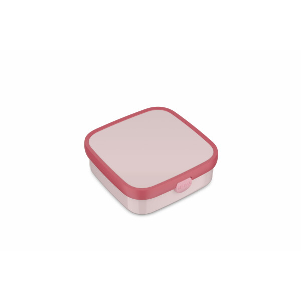 Mepal - Bento Brotdose Groß Campus - Bento Lunchbox für Kinder - Inklusive 2 auslaufsicheren Bento Fächern & Gabel - Bento-Fach ist mikrowellengeeignet - 2x 200 + 1250 ml - Cool pink
