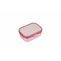 Mepal - Lunchbox Campus - Bento Lunchbox für Kinder - Brotdose mit Bento-Fach & Gabel - Meal Prep Box mit Clip-Verschluss - BPA-frei & Spülmaschinenfest - 750 ml - Cool pink