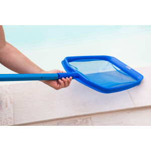 Steinbach | Laubkescher | verstärkter Kunststoffrahmen | kompatibel mit Teleskopstange | ideal für Teiche und Pools