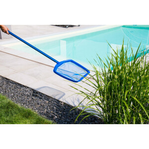 Steinbach | Laubkescher | verstärkter Kunststoffrahmen | kompatibel mit Teleskopstange | ideal für Teiche und Pools
