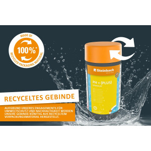 Steinbach | Poolpflege pH+ Granulat | 1 kg | ideal zur pH-Wert Einstellung | einfache Anwendung | effiziente Poolpflege