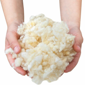 Steinbach | Filter Wool Flakes Filterwolle | 1400 g | ersetzt 50 kg Filtersand | 100% Schurwolle | Kompatibel mit Allen handelsüblichen Sandfilteranlagen | Salzwasser geeignet