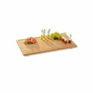 Kesper | Schneide- und Abdeckplatte Duo | aus FSC Bambusholz | je 50 x 28 x 4 cm | perfekt für Ceranfeldabdeckung