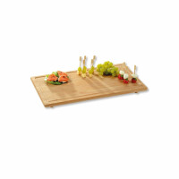 Kesper | Schneide- und Abdeckplatte Duo | aus FSC Bambusholz | je 50 x 28 x 4 cm | perfekt für Ceranfeldabdeckung
