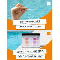 Steinbach | Poolpflege Starter Set | inkl. Algezid, Total Blue 20g, 50er Teststreifen Kit, Dosierschwimmer & Testkit für pH-Wert/Chlor | ideal zur Wasserkontrolle | Poolwasser sauber & kristallklar