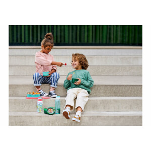 Mepal | Lunch-Set Campus | Lunch-Set für Kinder mit Pop-up Trinkflasche & Lunch Box | Lunch-Set für die Schule oder unterwegs | Spülmaschinenfest & BPA-frei | 400 ml + 750 ml | Frozen Sisters Forever