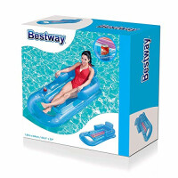 Bestway Luftmatratze 161x 84cm Designer (Blau, 161 x 84 cm)