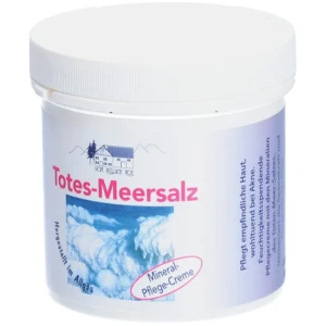 Pullach Hof | Totes Meer Salz Creme, 250ml Allgäuer Herstellung, Mineral Pflege Creme