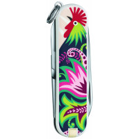 Victorinox Erwachsene Classic, 58mm, Happy Folks Taschenwerkzeug, One Size