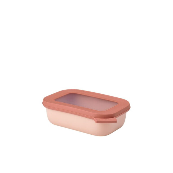 Mepal Multischüssel Cirqula rechteckig 500 ml Nordic Blush - Frischhaltedose - Aufbewahrungsbox - stapelbar - spülmaschinenfest
