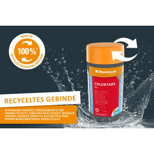 Steinbach | Chlortabs 20g | hochwertige Poolpflege | einfache Dosierung | ideal zur Wasserdesinfektion | langanhaltende Wirkung | perfekte Hygiene für Ihren Pool