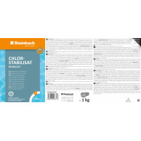 Steinbach | Poolpflege Chlorstabilisat Granulat | 1 kg | ideal für stabile Wasserqualität | effektiv gegen Chlorabbau | einfache Anwendung | für kristallklares Poolwasser