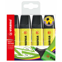 STABILO - Textmarker - BOSS ORIGINAL - 4er Pack - gelb
